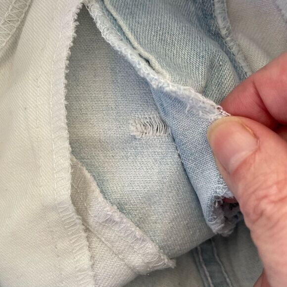 Vintage 80s Early 90s Cherokee High Rise Denim Jean Shorts 9 XS S 9” Inseam - Picture 10 of 12